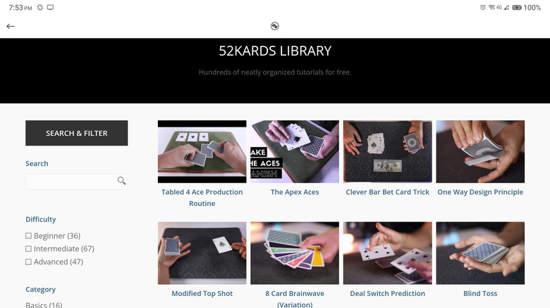 52Kards video library