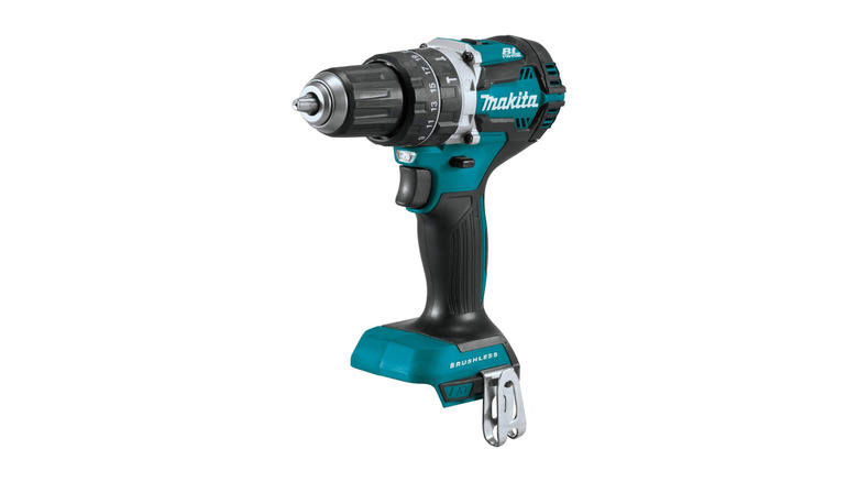 Makita drill with white background