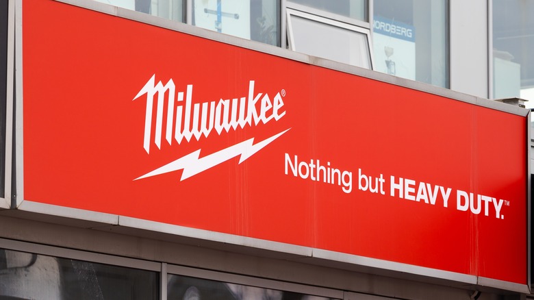 Milwaukee tools sign