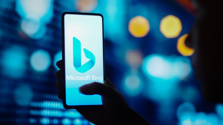 Microsoft bing on smartphone