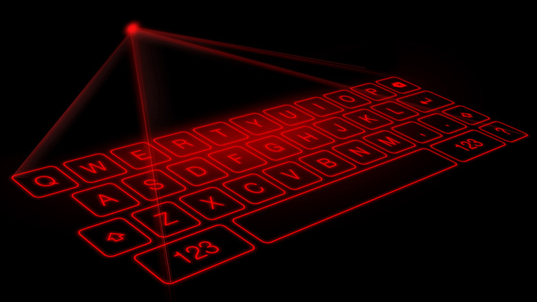 laser keyboard projector