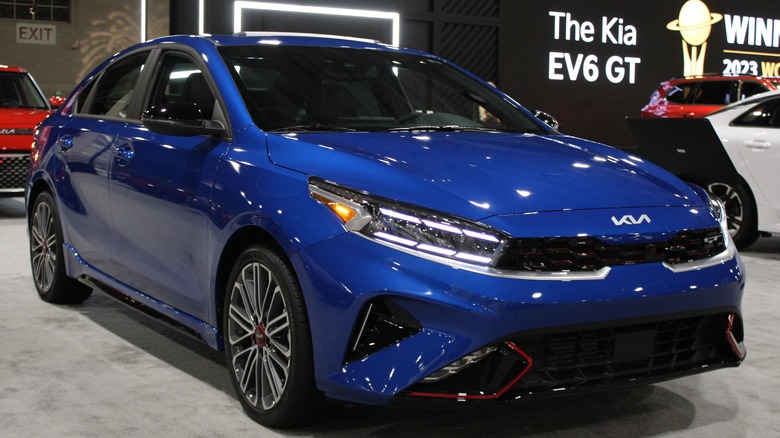 blue 2024 Kia Forte