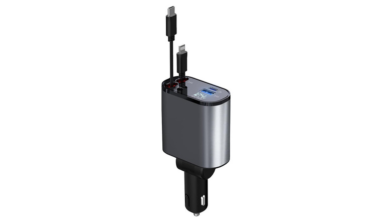 retractable 12V car charger