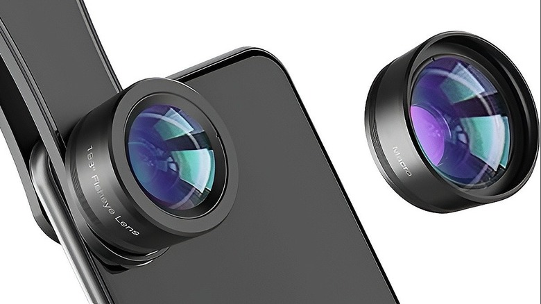 Phone with different camera lenses