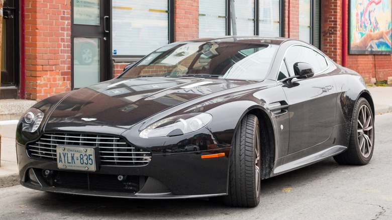 Black Aston Martin Vantage