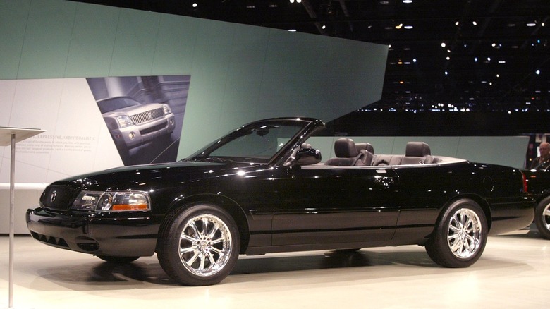 Mercury Marauder convertible in showroom