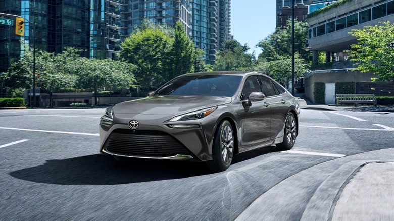 Toyota Mirai in a grey color