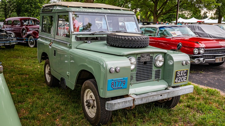 Land Rover Series IIA parked