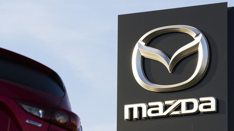 Mazda logo from dealership