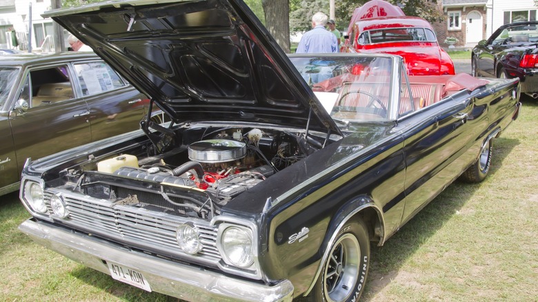 1966 Plymouth Satellite convertible outdoor car show
