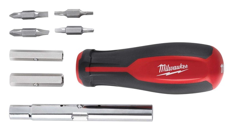 Milwaukee 11-in-1 screwdriver components