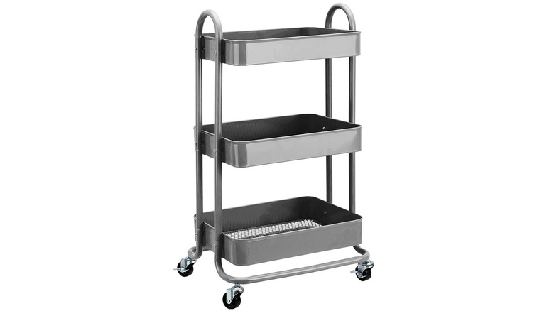 amazon rolling cart with three shelves