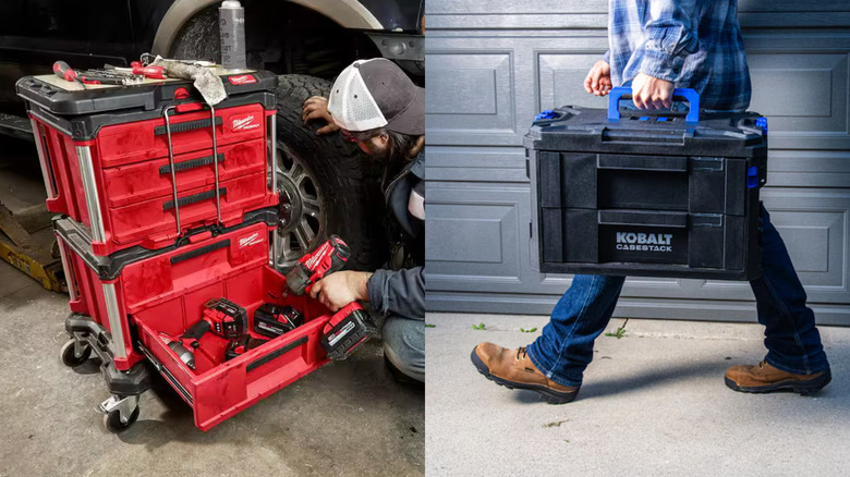 Milwauke and Kobolt tool boxes