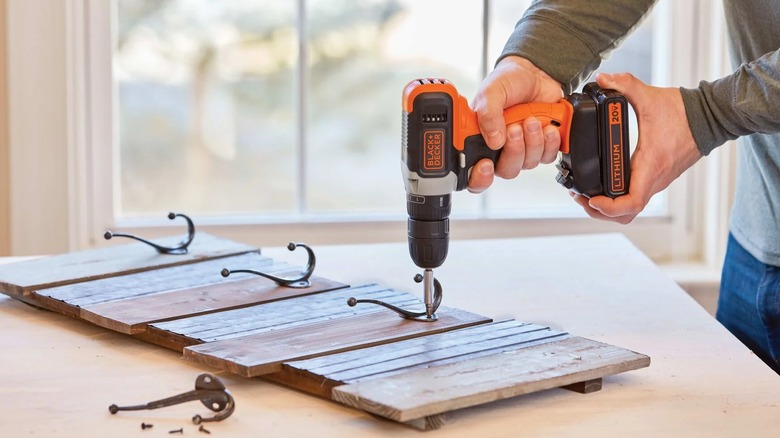 Black and Decker 20V orange drill 