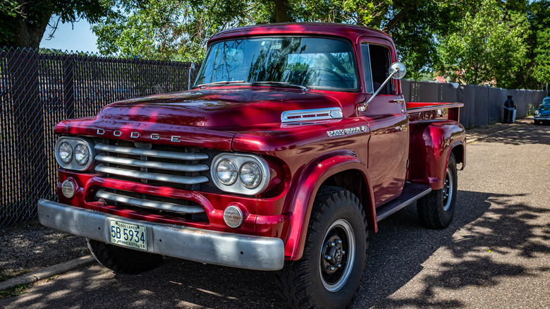 1958 red Dodge Power Wagon