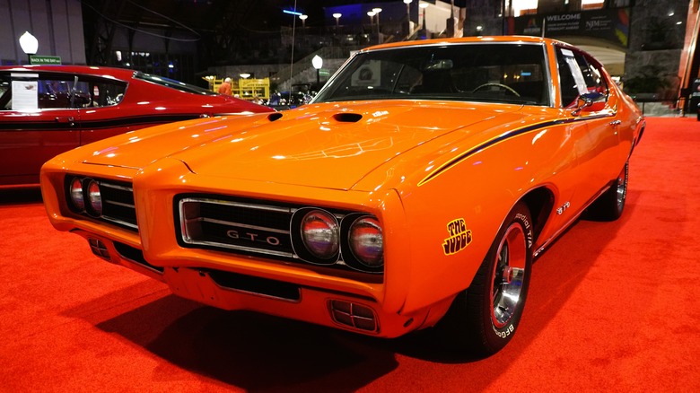 1969 Pontiac GTO Judge at indoor car show