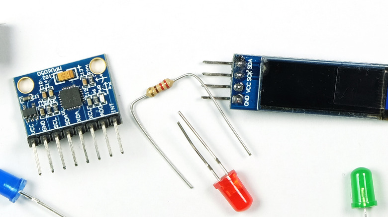 resistor with other board components