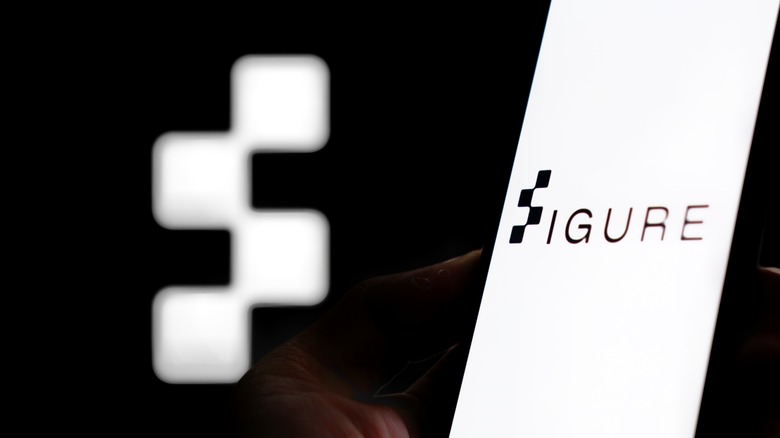 Figure logo on smartphone