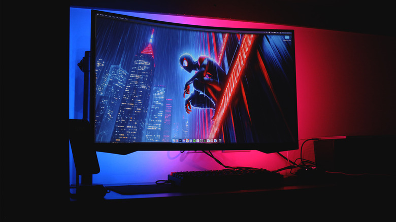 Monitor with RGB strip