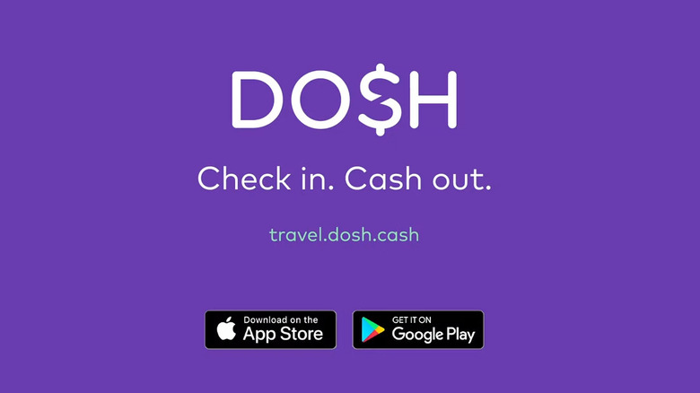 Dosh logo on purple background