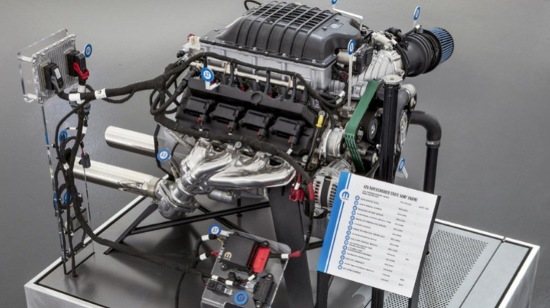 Mopar's Hellephant crate engine on display