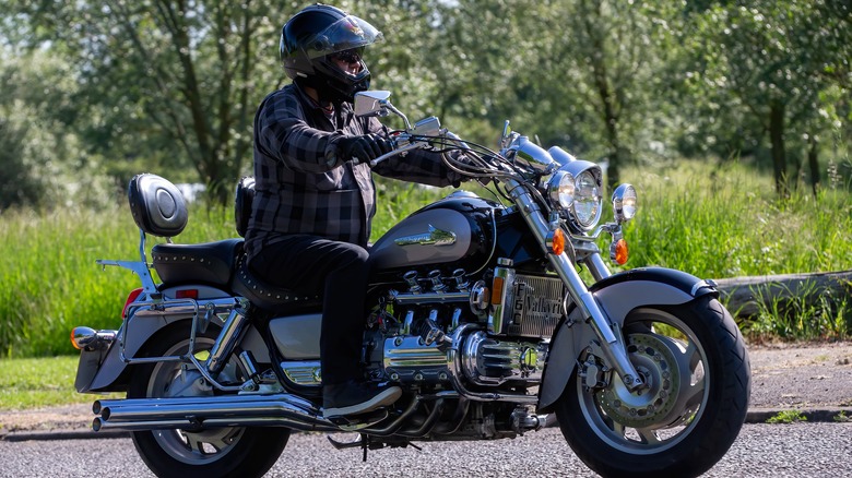 rider on Honda GLX 1500 Valkyrie