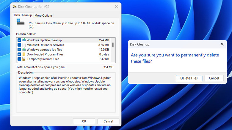 Disk Cleanup on Windows 11