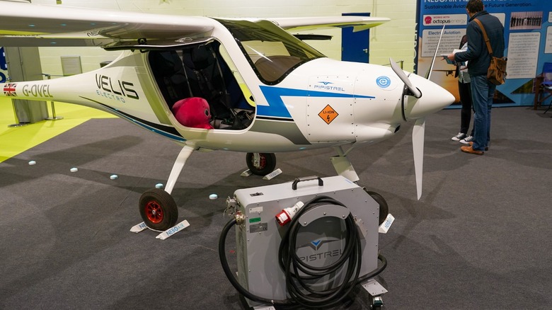 Pipistrel Velis Electro and charger