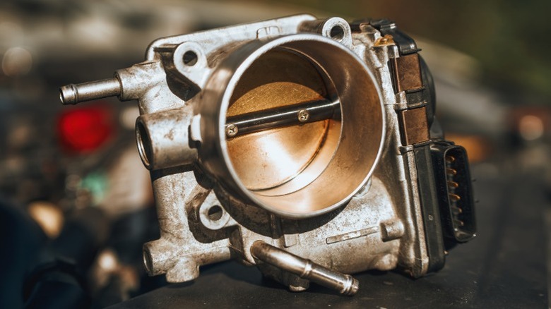 Used throttle body up close