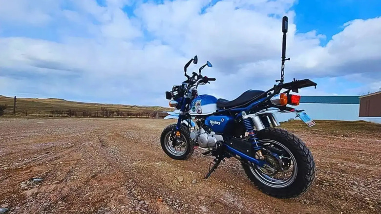 Motorcycle with Insta 360 x3 mounted