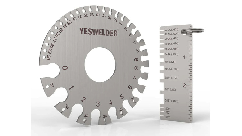 Yeswelder 2-pack Stainless Steel Welding Gauge