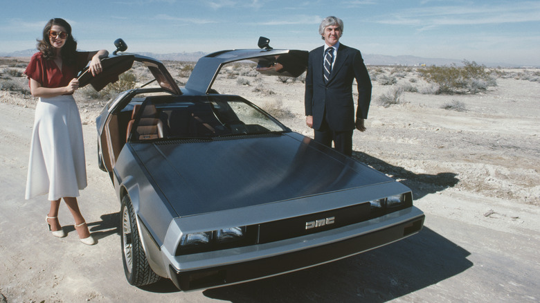 Christina Ferrare and John Delorean with DMC-12