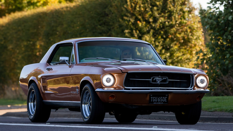 1967 Mustang parked