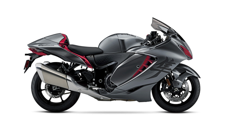 Suzuki Hayabusa on white background