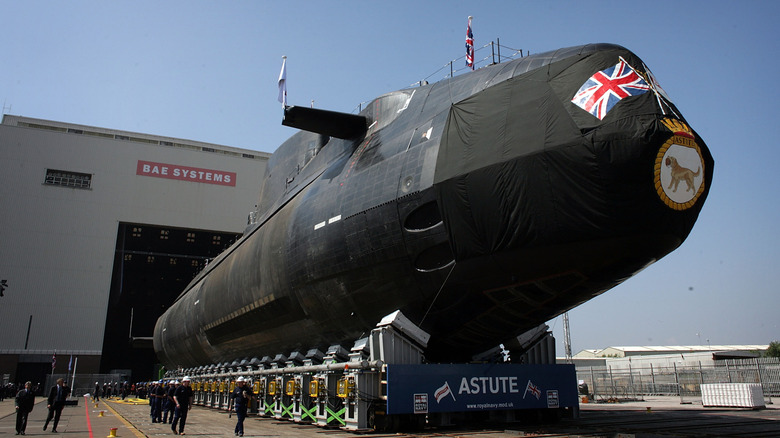 An Astute-class submarine under construction.