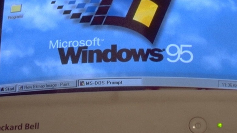 Windows 95 taskbar