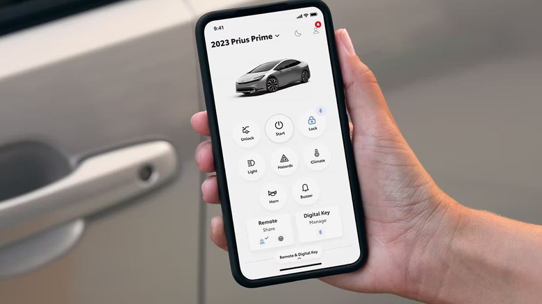 Prius Prime digital key