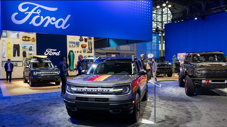 Ford booth at motor show