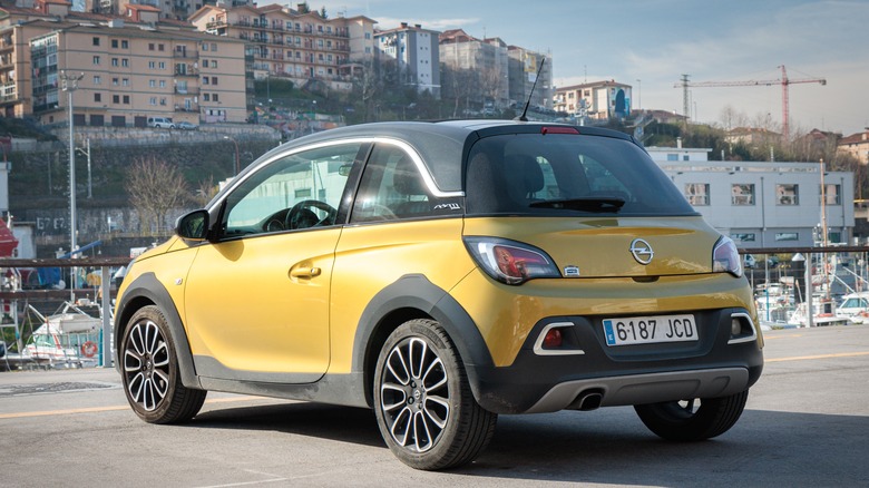 An Opel Adam being driven