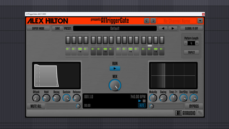 A1TriggerGate running in Ableton Live