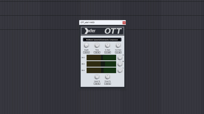 Xfer OTT running in Ableton Live