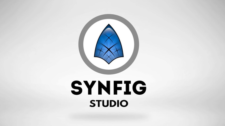 Synfig Studio logo on white background