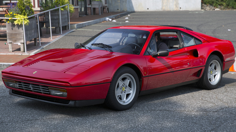 A Ferrari GTB Turbo in Rosso Corsa