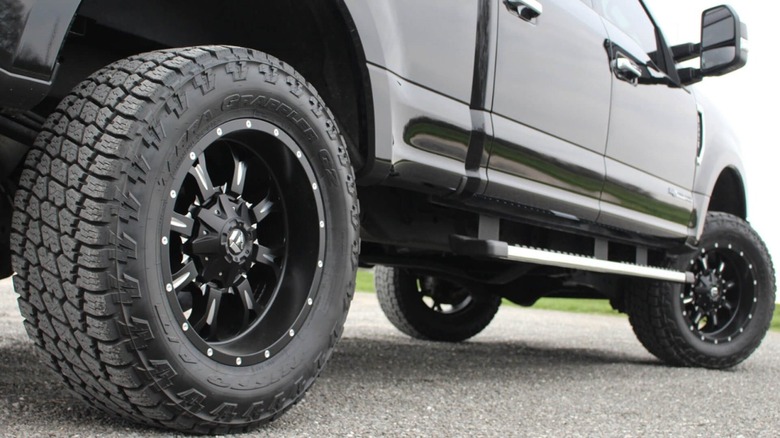 Nitto all-terrain tires on a truck