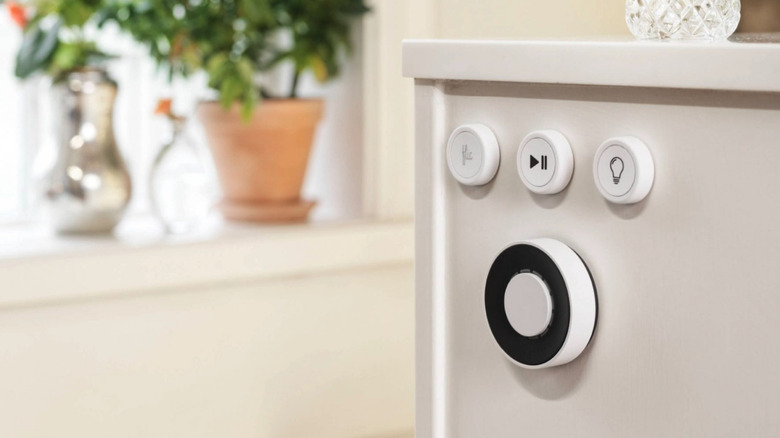 Flic smart button in kitchen