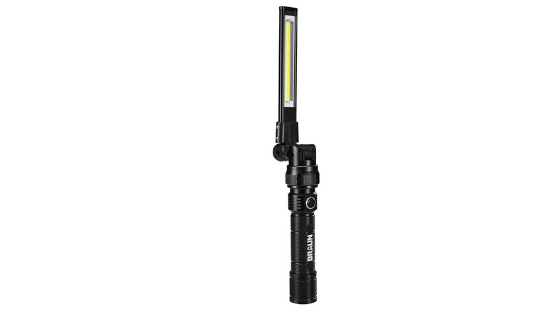 The Braun 500 Lumen LED Rechargeable Magnetic Handheld Foldable Slim Bar Work Light