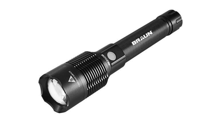 Image of large flashlight with white background