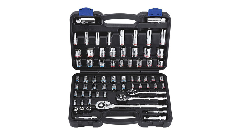 Image of socket set with white background