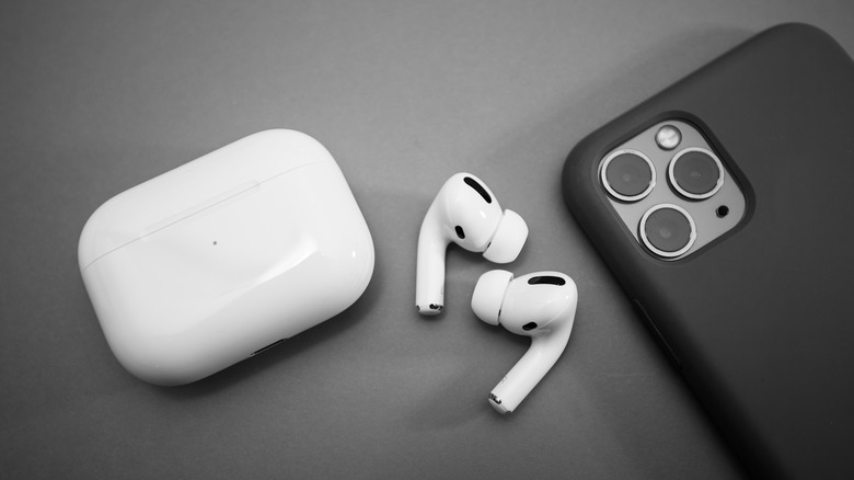 AirPods Pro and iPhone on a desk