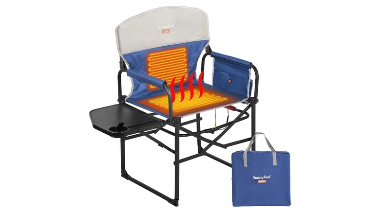 heated chair with illustration